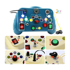 Toddler Busy Board Switch Light Game For Hand-Eye Coordination & Brain Development