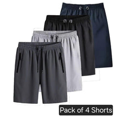 Combo of 3 Men's Stretchable Cotton Shorts