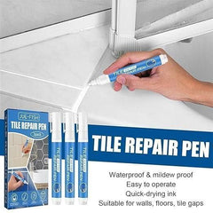 Tile Repair Pen (Pack of 3) Grout Pen for Bathroom, Kitchen, Floor & Wall Tiles