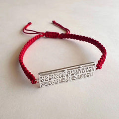 Hanuman Chalisa Protection Silver Plated Bracelet