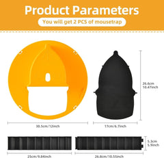 Slide Bucket Lid Mouse Rat Trap with Ramp