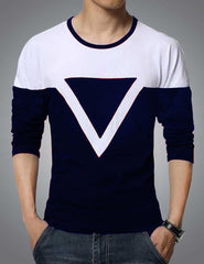 Cotton Blend Stripes Full Sleeves T-Shirts